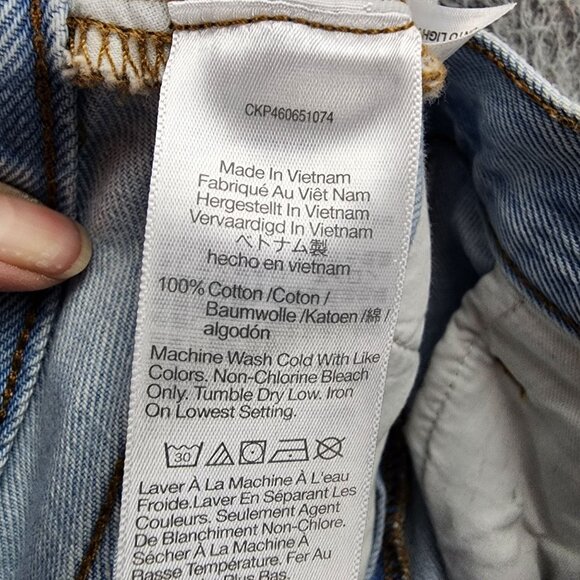 Madewell Shorts Womens 28 Light Wash Stretch High Rise Relaxed Denim Jean *GUC* - Picture 12 of 13